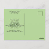 Soft Green Multi Photo kerstfeestay Greep Briefkaart (Achterkant)