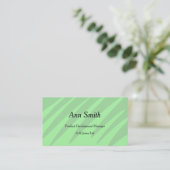 Soft green shades design visitekaartjes (Staand voorkant)