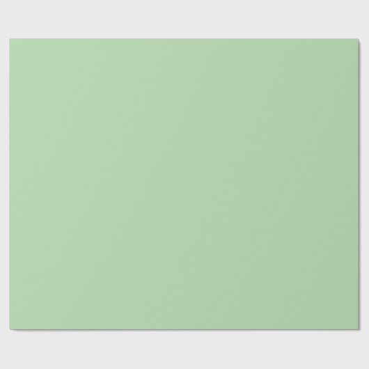 Soft Green Solid Wrapping Paper Roll Cadeaupapier (Vlak)