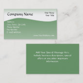 Soft Green Wave Visitekaartje, Design Online Visitekaartje (Voorkant / Achterkant)