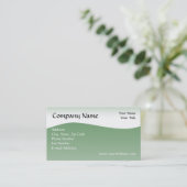 Soft Green Wave Visitekaartje, Design Online Visitekaartje (Staand voorkant)