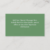 Soft Green Wave Visitekaartje, Design Online Visitekaartje (Achterkant)