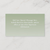 Soft Green Wave Visitekaartje, Design Online Visitekaartje (Achterkant)