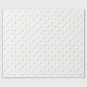 Soft Green White Tan Petite Playful Botanical Gift Cadeaupapier (Vlak)