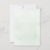Soft Greenery Bridal Shower Invitation Kaart (Achterkant)