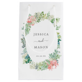 Soft Greenery Hotel Trouwcadeau Tas Klein Cadeauzakje