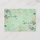 Soft Greenery Pumpkin Baby shower Diaper Raffle Informatiekaartje (Achterkant)