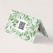 Soft Greenery Therapeut Foto & QR-code Visitekaartje (Achterkant)