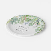 Soft Greenery Trouwdouche Papier Bord (Gekanteld)