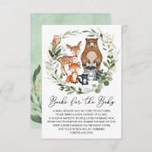 Soft Greenery Woodland Animals Boeken voor Baby Informatiekaartje (Voorkant / Achterkant)