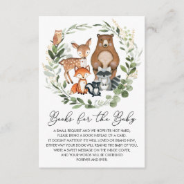 Soft Greenery Woodland Animals Boeken voor Baby Informatiekaartje