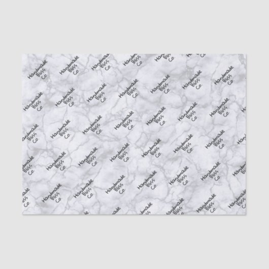 Soft Grey Gray Marble Tissuepapier (Voorkant)