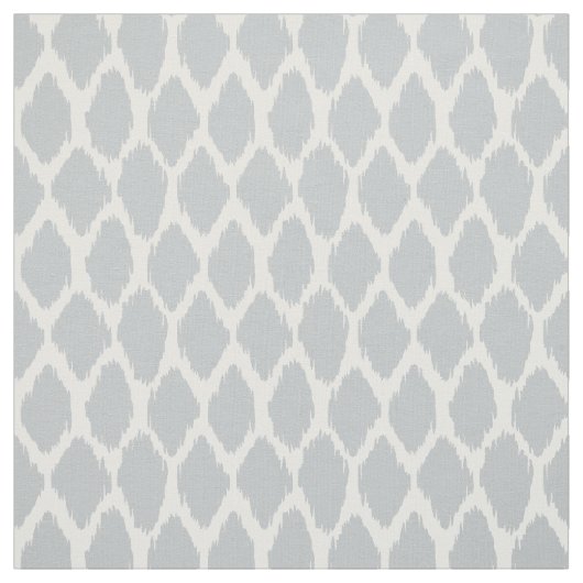Soft Grey Ikat Ogee Pattern Stof (Swatch)