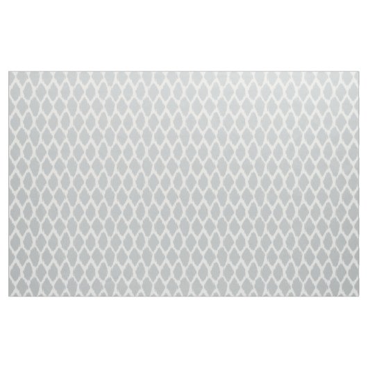 Soft Grey Ikat Ogee Pattern Stof (Fat Quarter)