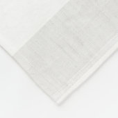 Soft Grey Linen look Stripes Fleece Deken (Hoek)