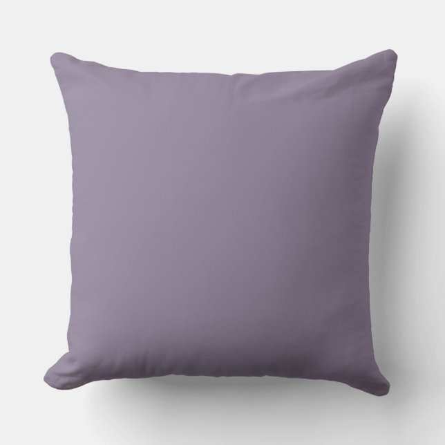 Soft Grey Purple,Solid Modern,Throw Pillow Kussen (Voorkant)