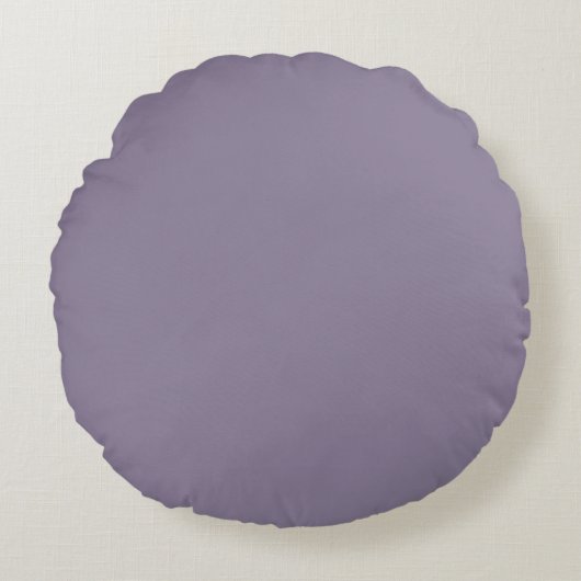 Soft Grey Purple,Solid Modern,Throw Pillow Rond Kussen (Voorkant)