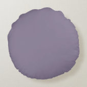 Soft Grey Purple,Solid Modern,Throw Pillow Rond Kussen (Achterkant)