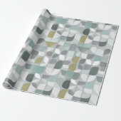 Soft Grey Sage Balance Abstract Pattern Cadeaupapier (Uitgerold)