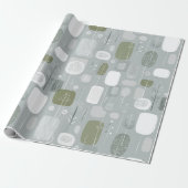 Soft Grey Sage Balance Abstract Pattern Cadeaupapier (Uitgerold)