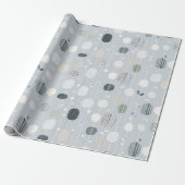Soft Grey Sage Balance Abstract Pattern Cadeaupapier (Uitgerold)
