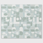 Soft Grey Sage Balance Abstract Pattern Cadeaupapier (Vlak)