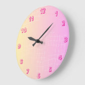 Soft Harmony Abstract Wall Clock Grote Klok (Hoek)