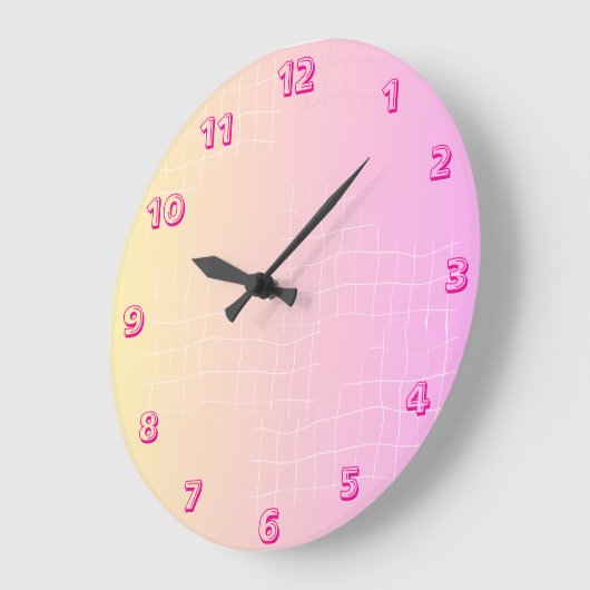 Soft Harmony Abstract Wall Clock Grote Klok (Hoek)