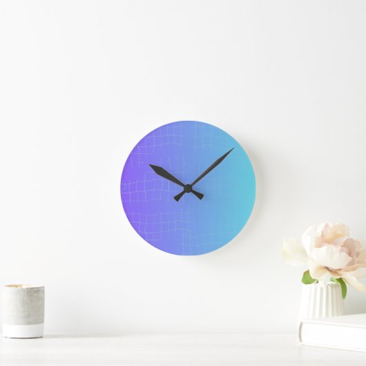Soft Harmony Abstract Wall Clock Ronde Klok (Huis)