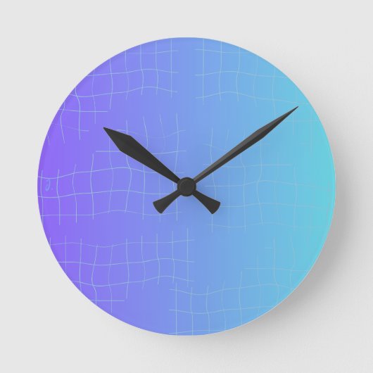 Soft Harmony Abstract Wall Clock Ronde Klok (Voorkant)