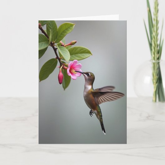 Soft Haze Bird Fotokaart Kaart (Voorkant)