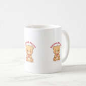 Soft Heart Big Love Cute Teddy Bear Mugs Koffiemok (Voorkant rechts)