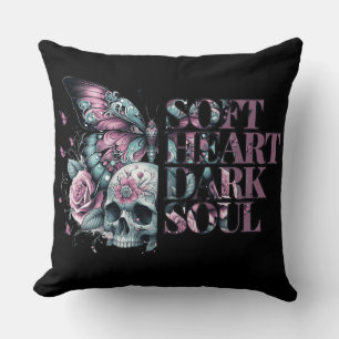 Soft Heart Dark Soul Pastel Gothic Kussen