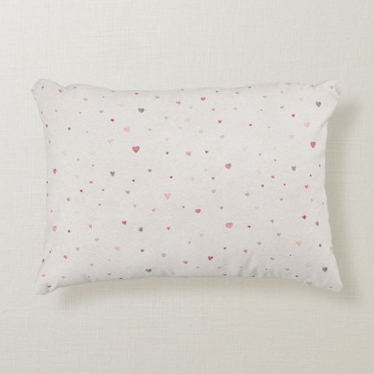 Soft Heart Pattern Accent Pillow Kussen (Voorkant)