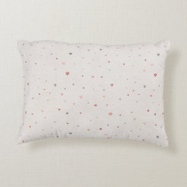 Soft Heart Pattern Accent Pillow Kussen