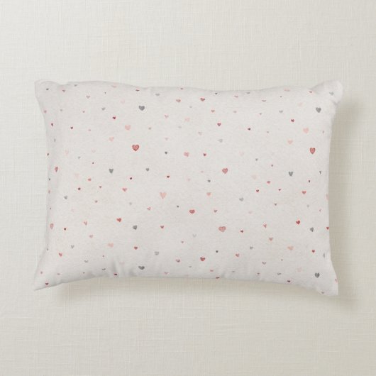 Soft Heart Pattern Accent Pillow Kussen (Achterkant)