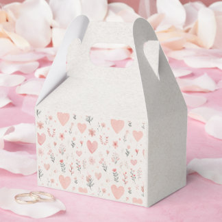 Soft Heart Pattern Favor Box Bedankdoosjes