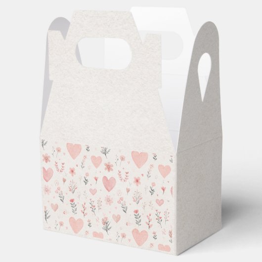 Soft Heart Pattern Favor Box Bedankdoosjes (Geopend)