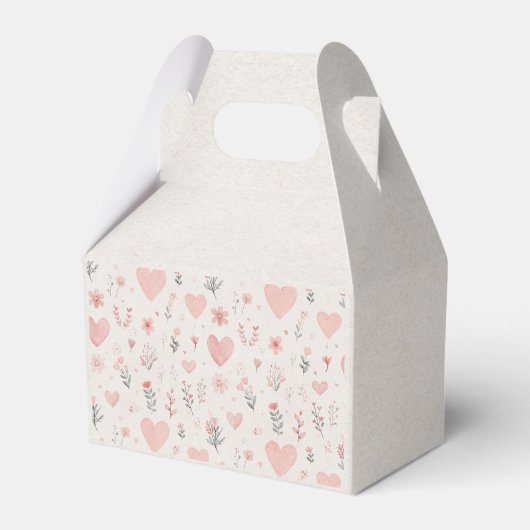 Soft Heart Pattern Favor Box Bedankdoosjes (Voorkant Zijde)