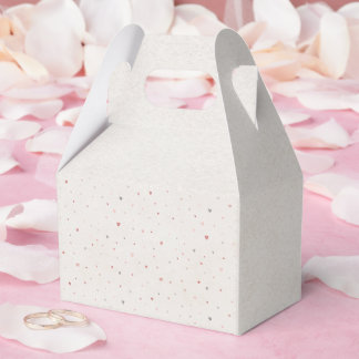Soft Heart Pattern Favor Box Bedankdoosjes