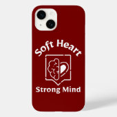 Soft Heart Strong Mind Phone Case (Achterkant)