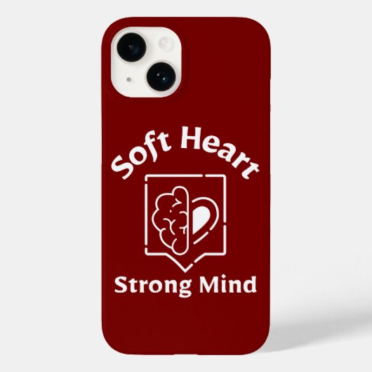 Soft Heart Strong Mind Phone Case (Achterkant)