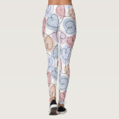 Soft Hearts: Continuous Line Valentijns's Leggings (Achterkant)
