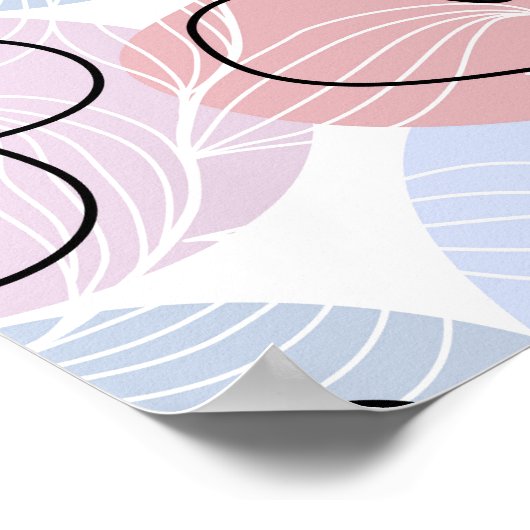 Soft Hearts: Continuous Line Valentijns's Poster (Hoek)