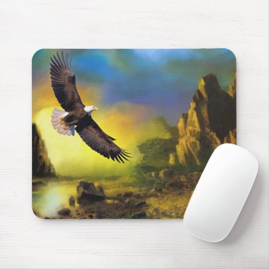 Soft High Bald Eagle Muismat (Met muis)