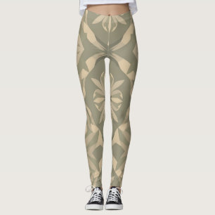 Soft Home Decor Leggings - Symmetrische Digitale P