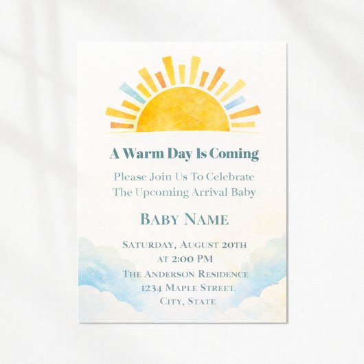 Soft Horizon Sun Glow Kaart