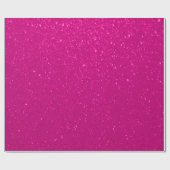 Soft Hot Pink Glitter Print Cadeaupapier (Vlak)