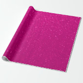 Soft Hot Pink Glitter Print Cadeaupapier (Uitgerold)