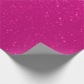 Soft Hot Pink Glitter Print Cadeaupapier (Hoek)